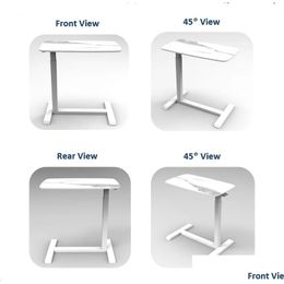 Fábrica de muebles de sala de estar OEM Moder Modern Table Office Metal Metal Metal Desk in Sofa Home Drop entrega Garden Dhphe