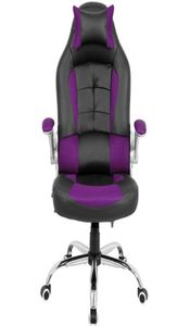 Muebles de sala de estar moderna silla de oficina ergonómica estilo de carreras reclinables asiento de juego giratorio de juegos reclinables para casa6679021