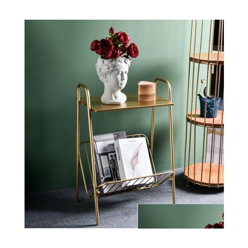 Salon meuble canapé léger luxe créatif simple inins magazine rangement gouttes gouttes home jardin dh7by
