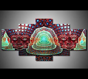 Woonkamer HD Gedrukt Modulaire Canvas Poster 5 Panel Tool Alex Grey Grafisch Kader Muurschildering Home Decor Foto's9293532