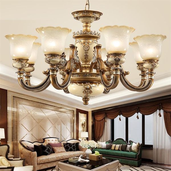 Salon luxueux lustres pendentifs lampes éclairage du restaurant luminaires lustres chinois chandelier moderne lustre H2654
