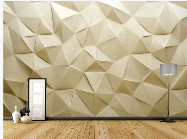 papel tapiz de la sala de estar beige fondos de pantalla geométricos de fondo sólido papel tapiz decorativo