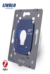 Livolo Base of Touch Screen Zigbee Switch Wandlicht Smart Switch zonder het glaspaneel EU Standaard AC 220250VVVLC701Z T203183093