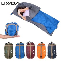 Lixada 190 * 75 cm Enveloppe de camping Sac de couchage ultraliers mini sac paresseux avec sac de compression équipement printemps automne 240328