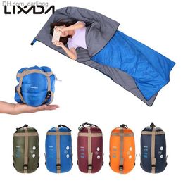 Lixada 190 * 75 cm Busta da campeggio Sacco a pelo Mini borse pigre da viaggio ultraleggere con attrezzatura per borsa a compressione Primavera Autunno Q230828