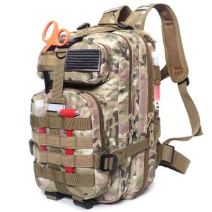 Lixada 28L Outdoor Military Rucksack 800D Oxford Sac à dos tactique étanche Sports Camping Randonnée Trekking Pêche Chasse Sac Y0721