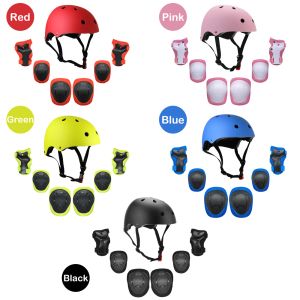 Lixada 6pcs / ensemble Enfants enfants à rouleau à roulettes Skateboard à vélo de vélo de vélo