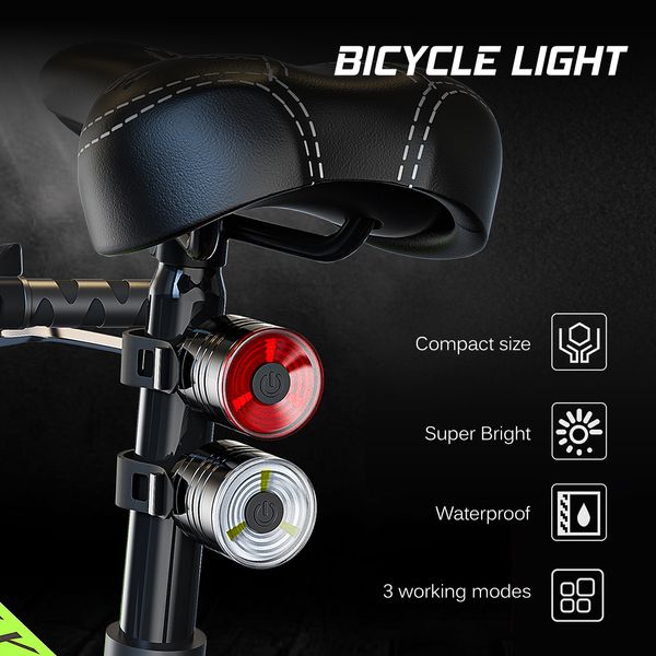 Luxada Bike Bicicleta Ligera LED LECHE LED LED Bicicleta trasera Ciclismo de seguridad Noche de luz trasera Luz de advertencia de advertencia