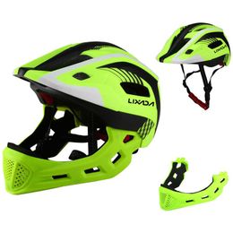 Lixada Casco de Mtb para niños Casco de Bicicleta ultraligero de protección Completa Desmontable para Bicicleta Scooter Roller Casco de Seguridad en Ciclismo P0824256o