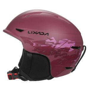 Lixada Snowboardhelm met afneembare oorbeschermer Heren Dames Veiligheid Skibril Vaste riem Professionele sneeuw 240111