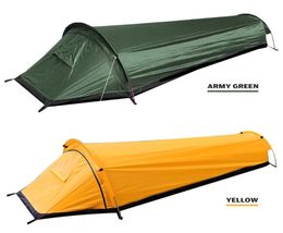 Lixada Ultraleichtes Zelt, Rucksack-Zelt, Outdoor-Camping-Schlafsack, leichte Tasche für eine Person, Camping, Überleben, 5760286