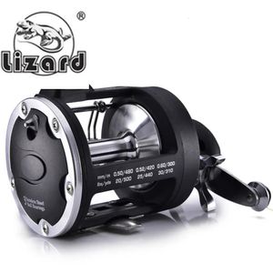 Lizard All Metal Head Fishing Reel Sea Visible Anchor Fish Boat Drum with Drain Line 240521