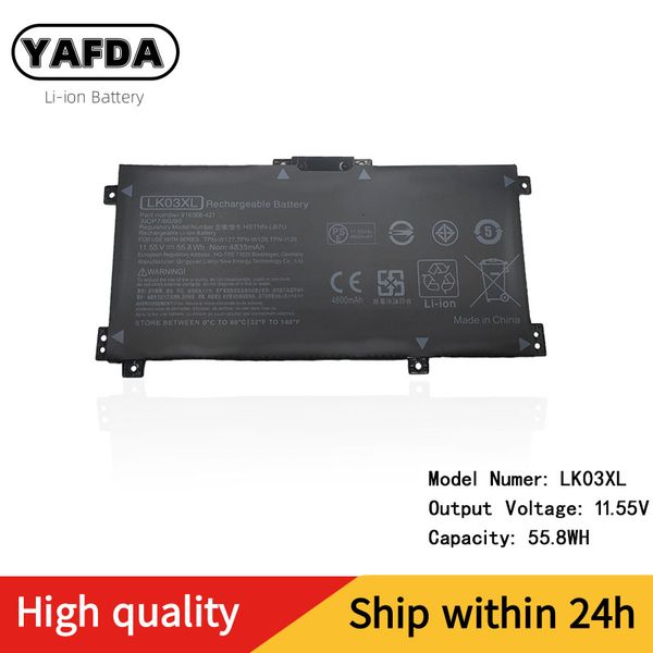 LK03XL batería del ordenador portátil para HP Envy 15 x360 15-bp 15-cn 17M-AE TPN-W127 W128 W129 W132 HSTNN-IB8M HSTNN-LB7U LB8J 55.8Wh