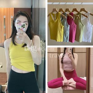 LL-008 Beha Align Yoga Sport Hoge Impact Fitness Naadloze Top Gym Vrouwen Actieve Slijtage Yoga Workout Vest Sport Tops Dezelfde Stijl Heet Verkoop