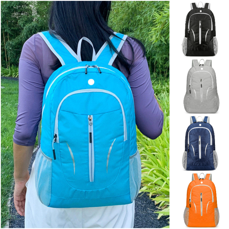 LL-25642 Mens Camping Caminhadas Mochilas Estudantes Bolsas Laptop Bolsas Mochila Casual Viagem Meninos Meninas Mochila Escolar Ao Ar Livre Dobrada