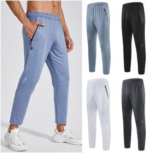 LL-5589 Pantalons masculins Yoga Tenues Hommes Running Trainer Long Pant Sport Summer Breatchable Cantrelles Adultes Sports Pymnas Exercice Fitness Fitness Portez Fast Dry Elastic 516ess