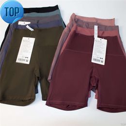 LL-6149 Shorts pour femmes tenue de Yoga pantalons minces de course exercice adulte taille haute vêtements de Fitness filles Ela