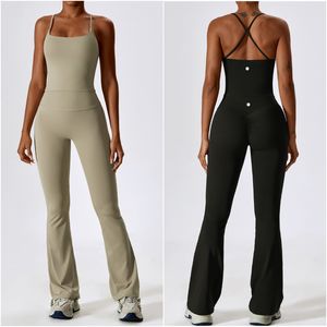 LL-8232 La tenue de yoga pour femmes définit deux pièces pantalon pantalon pantalon fustigles excentr