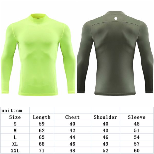 LL-850 Yoga Outfit Mens Train Basketball Running Gym Tshirt Exercice Fitness Wear Sportwear Chemises ajustées Cyclisme Hauts À Manches Longues Élastique Respirant