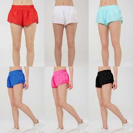 LL-88248 Femmes Yoga Tenues Taille Haute Shorts Exercice Pantalon Court Gym Fitness Porter Filles Courir Élastique Adulte Hot Pants Sportswear