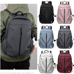 LL-9399 Femmes Hommes Sacs Sacs À Dos Pour Ordinateur Portable Gym Sports De Plein Air Ordinateur Épaule Pack Voyage Étudiants Sac D'école Étanche Adolescents Sac À Dos Sac À Main