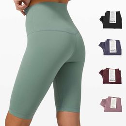 LL-A Dames Yogaleggings Broeken met hoge taille Gym Yogashorts Sport Hotpants Atheltische outfits Sportkleding Slank Hardlopen Rijden Fitnesskleding