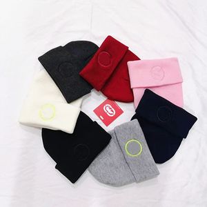 LL Beanies Ladies Knitted Men and Women Fashion For Winter Adult Warm Hat Weave Gorro Hat 7 colores