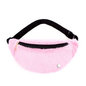 ll Ceinture Sacs Femmes Hommes Taille Sac Avec Métal Fluffy Gym Épaule Bandoulière Sac Sangle Réglable Zipper Fanny Pack 12 Couleurs