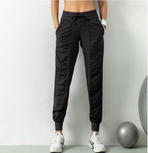 LL Ademende sportbroeken Gymkleding Joggers voor dames Sneldrogend Slank Los Hardlopen Training Fitnesslegging Negenpuntzak Casual broek lu