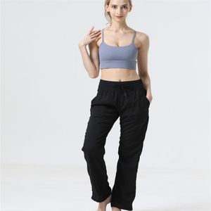 LL dance studio yoga Exercise Pantalon ample décontracté pour femme Collants d'exercice pour femme Pantalon de survêtement Yoga pour femme Pantalon de jogging en plein air