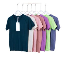 Camisa de yoga para mujeres/camisetas para mujeres mangas cortas/largas livianas transpirables transpirables top rápido secado sin costura gimnasia deportiva para mujeres