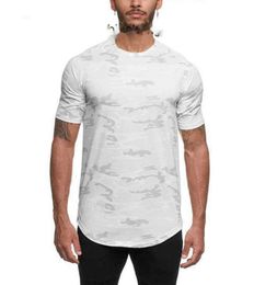 LL Hombres de alta calidad Casual Running Fitness Traje de manga corta Estiramiento Camiseta deportiva Transpirable Que absorbe el sudor Ropa de secado rápido