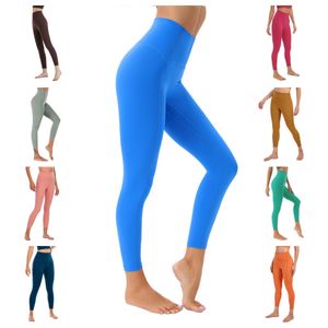 LL dernière mode vente chaude Yoga Leggings femmes taille haute beurre doux athlétique Yoga pantalon 25 