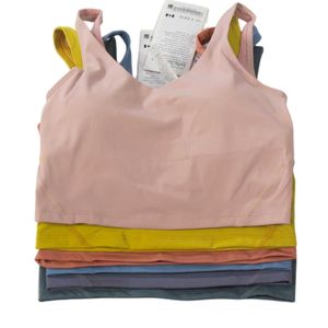 Ll citrons vêtements de yoga féminin aligne le gilet de sport de soutien u-back jogging jogging avec gymnase de poitrine de poitrine doublée