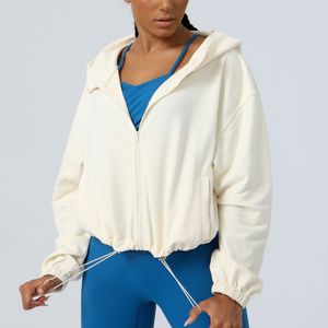 LL Loose Leisure Sports Sweater Fitness Top Outdoor Running Cycling Training Zipper Exterieur Sweater Meerdere kleuren
