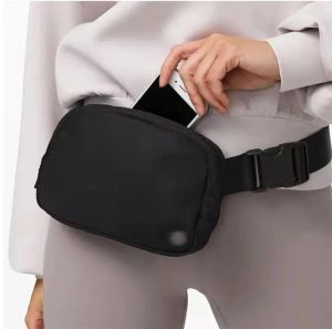 LL Luxury lu Fanny Pack en todas partes bolsas de diseño de cinturón bolsas de diseñador de cofre Baga Bumbag nylon para hombre para hombres al aire libre.