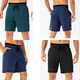 LL heren fietssportshorts joggerbroek met zak, elastische casual hardloopgym workout treinshorts