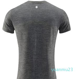 LL Heren Outdoor Shirts Nieuwe Fitness Gym Voetbal Mesh Back Sport Quickdry T-shirt Skinny