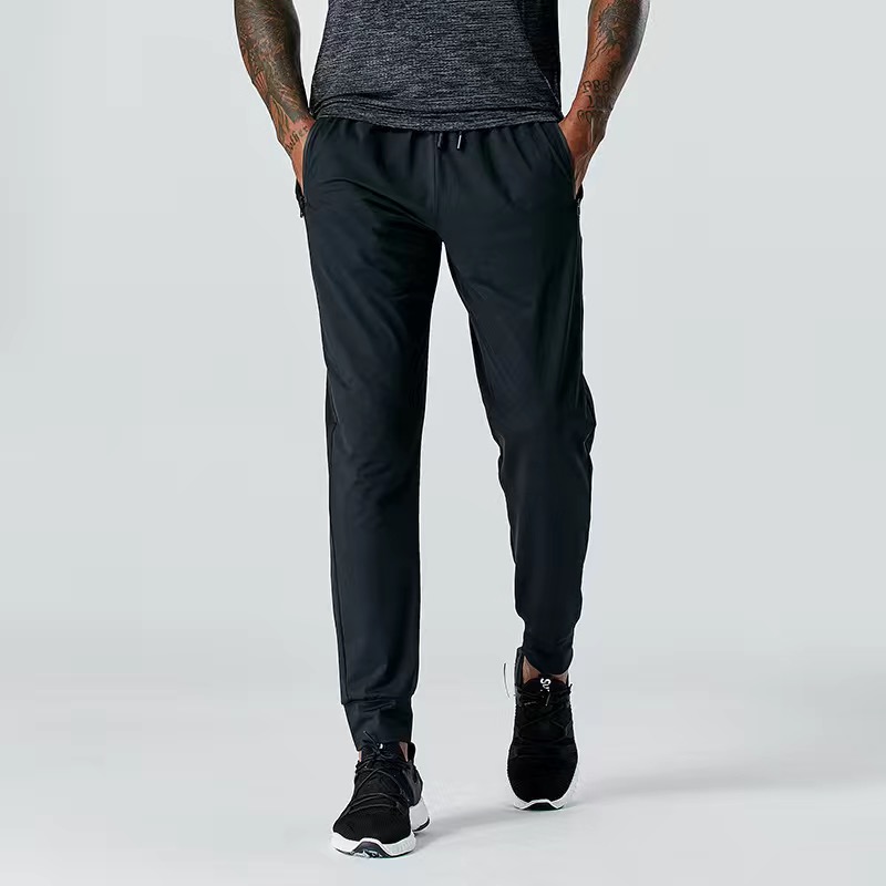 LL Men's Jogger Long Pants Sport Yoga Outfit Outdoor City-Sweat Yogo Gym Pockets LL Sweatpants Trousers Mens Casual Elastic Waist fitness LU