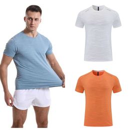 LL Hauts pour Hommes T-Shirt Été Loisirs Course à Pied Entraînement Yoga Tenue Vêtements Fi Séchage Rapide Respirant Lâche Manches Courtes Haute élasticité