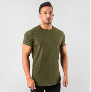 Ll T-shirts pour hommes Nouveaux hauts élégants unis Fitness Hommes t Manches courtes Muscle Joggers Bodybuilding Tshirt Mâle Gym Vêtements Jachère Slim Fit Tee Vêtements d'entraînement