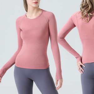 LL nieuwe stijl dames yoga T-shirt met lange mouwen running EBB TO STREET topsport ademend fitness yoga kleding 2.0 bestseller