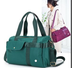 LL Outdoor Bag Oxford Tissu Yoga Duffel Épaule Classique Portable Sacs À Provisions Fittness Pouch pour Femmes Dames Étanche