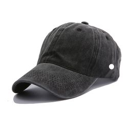 LL extérieur Baseball chapeaux Yoga visières rétro balle casquettes toile loisirs mode chapeau de soleil pour Sport casquette Strapback chapeau #33
