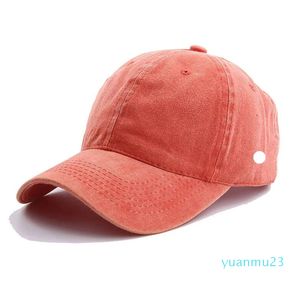 LL chapeaux de Baseball en plein air visières de Yoga casquettes de balle rétro toile loisirs mode chapeau de soleil pour casquette de Sport chapeau à bretelles 974
