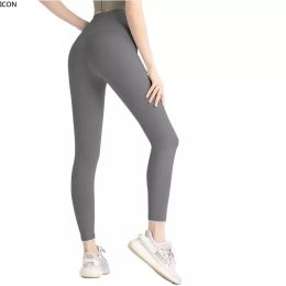 LL pants women 2023 Yoga lu align leggings Mujeres pantalones de chándal Pantalones largos Trajes de invierno recortados Lady Sports Pant Ejercicio Fitness Wear Running Leggings gimnasio slim fit