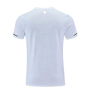 LL-R661 Mannen Yoga Outfit Gym T-shirt Oefening Fitnesskleding Sportkleding Trainning Basketbal Sneldrogend Ijs Zijde Shirts Outdoor Tops 237B