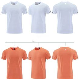 LL-R661 Hombres Camiseta de gimnasio Camiseta de gimnasio Ejercicio de manga corta Continuar con ropa deportiva Baloncesto que corre Seda de seda de hielo Tops al aire libre transpirable 2024 Nuevo