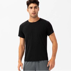 LL Hardlopen Korte Mouwen Designer Zomershirts Compressie Sportleggings Fiess Gym Voetbalshirts Heren Jersey Sportkleding Sneldrogende Sport T-shirts Top play 99