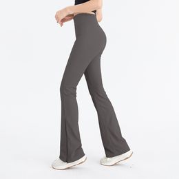 ll softstreme broek snelle snelheid geribbelde ritssluiting uitlopende broek sport hardlopen naakt fitness brede leggings broek Broekrits kan omhoog worden getrokken of opengeritst